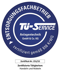 Logo Entsorgungsfachbetrieb überwacht nach § 56 KrWG