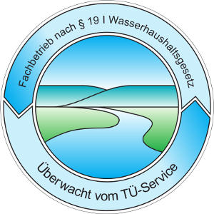 Logo Fachbetrieb nach § 19 Wasserhaushaltsgesetz (WHG)